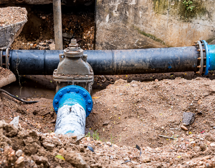 main water line repair plumber Sandy
